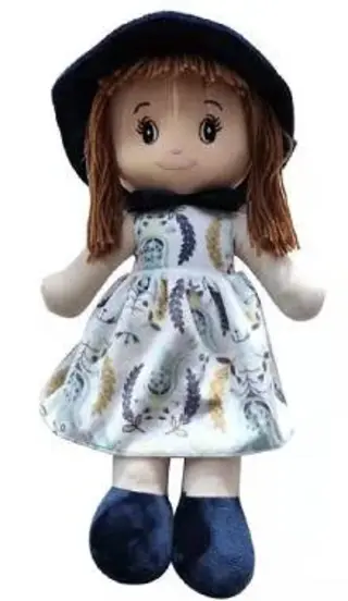 Кукла 45 см мягконабивная, хлопковая в стиле Barbie