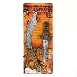 Toy Sword, Plastic Brown Box 79x44 cm