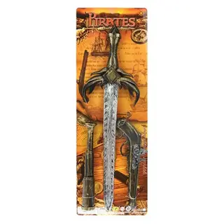Toy Sword, Plastic Brown Box 59x53 cm