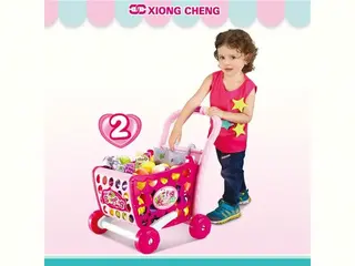 Toy Cash Register, Shop & Plastic Pink Box 77.5x47 cm