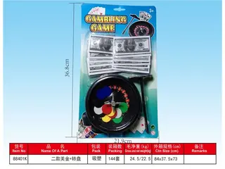 Игровой набор "Два доллара + рулетка"