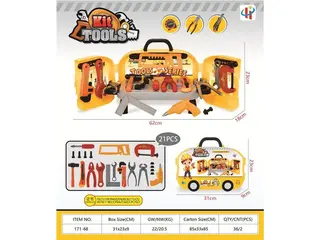 Wholesale Toy Tool Kit, Childrens Yellow 62cm