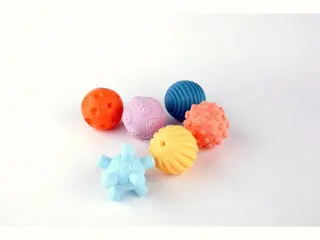Мячики эмалированные с ручкой, 6 шт.