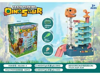 Wholesale Dinosaur Toy track parking lot, 36 pcs