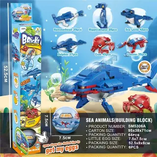 Wholesale Animal Figures, Building Blocks Submarine, 384 pcs