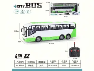 Wholesale Toy Bus, Remote Control Car, 31.5 cm, 36 pcs, 2912