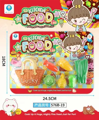 Игровой набор фруктов в корзине, детская кухня