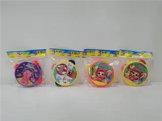 Детский бубен с карточкой, 4 цвета