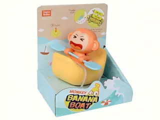 Обезьянка-банан для ванной, заводная игрушка
