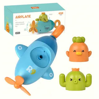 Заводная игрушка-брызгалка "Самолет" для ванной