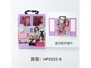 Шкаф для куклы в стиле Barbie с куклой 29 см
