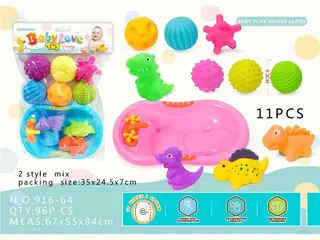 Набор игрушек для ванной "Динозавры"