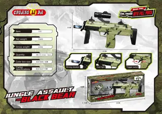 Toy Gun, Cap Plastic White 41cm