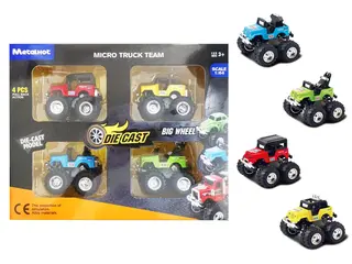 Metal Toy Cars, Diecast, Metal, Pull-Back, 60 pcs