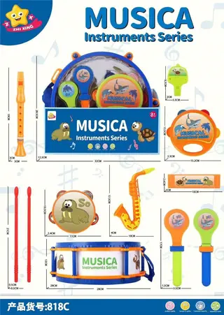 Wholesale Toy Drum, Blue Box 89x34 cm