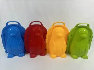 Формочки для песка Пингвины, 4 цвета