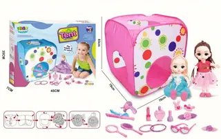 Красная квадратная палатка для сюжетно-ролевых игр