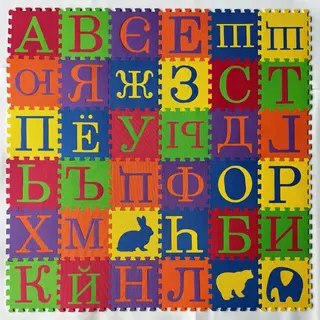 EVA пазл-мат с русским алфавитом, 36 шт.