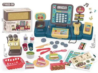 Role Play, Cash Register Cake, Ages 3-6, 13.5 Inch (34 cm), 36 pcs