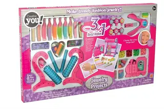 Wholesale Bracelet Kit, Bead, Pink, 18 pcs