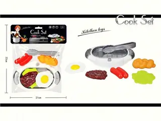 Игровой набор "Барбекю и завтрак": плита, продукты, посуда