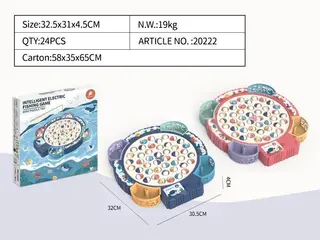 Fishing Game with 45 Fish, Music Pink, 24 per Carton