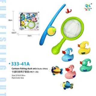 Fishing, Cartoon Duck, Ages 1-3