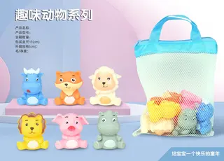 Виниловые фигурки животных: корова, лиса, овца, лев, свинья, бегемот