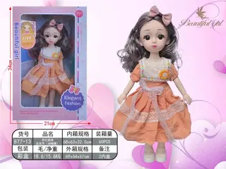Кукла в стиле Barbie 12 дюймов, многосуставная, 3D глаза
