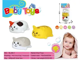 Виниловые игрушки для ванной, мягкие пищалки