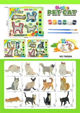 DIY Раскраска "Кошка", набор для творчества