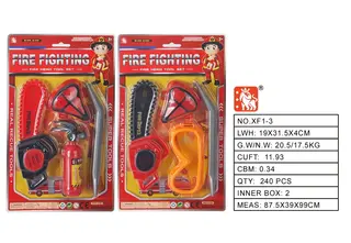 Набор инструментов пожарного в блистере (2 вида)