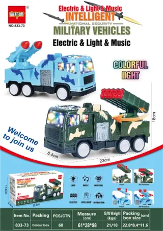 Military Vehicle Box 61x28 cm