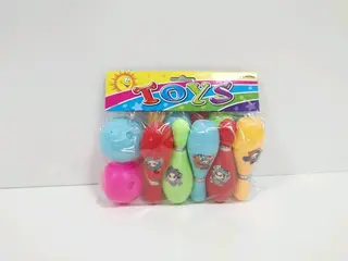 Набор цветных кеглей для боулинга