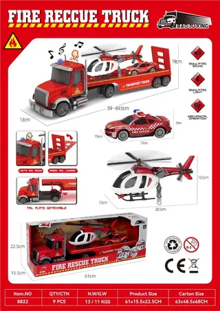 Wholesale Off Road Rc Car, Toy Truck, Red, 61 cm