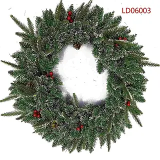 Рождественский венок из ротанга 60 см, оптом