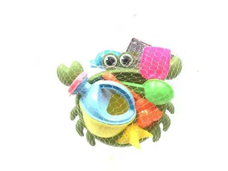 Набор пляжных игрушек "Краб": лопатки, формочки, инструменты