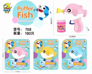 Bubble Gun, Pull-Back, 180 pcs