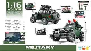 1:16 Inertia Military with Gatling Rocket