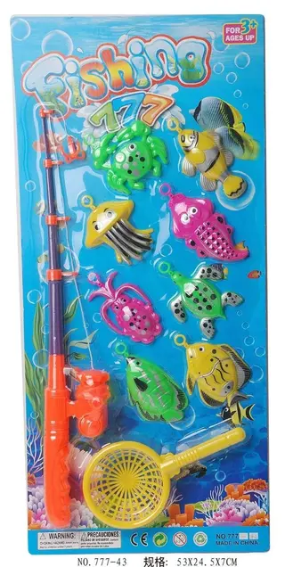 Игра"Рыбалка"с крючками, 96 шт. в коробке