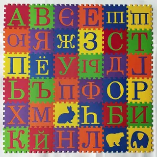 EVA пазл-мат с русским алфавитом, 36 шт.