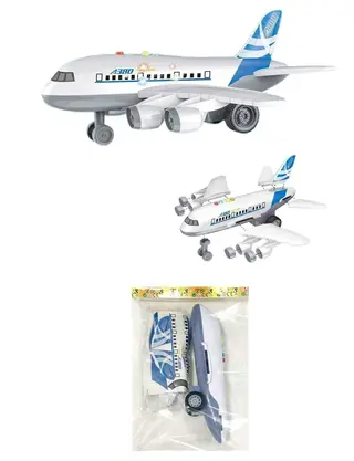 Wholesale Toy Airplane, White 37cm, 84 pcs