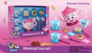 Игровой чайный сервиз "Свет и Музыка", 16 предметов