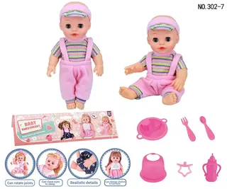 Wholesale Vinyl Toys, Baby Doll Pink 35cm, 14 Inch, 72 pcs