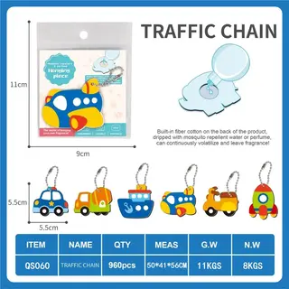 Plush Toy Keychain, Blue, 960 pcs