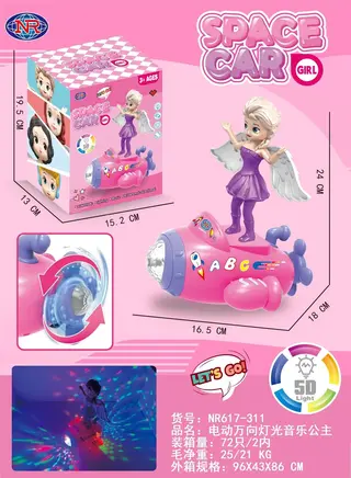 Wholesale Electric Train Set Pink 24cm