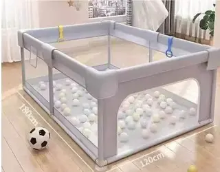 Детский игровой манеж-ограждение, желтый