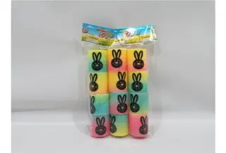 Wholesale Rainbow Fidget, Rabbit Expression Circle, Black