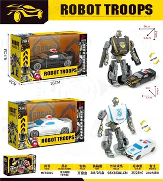 Police Car Robot, Deformation Toy