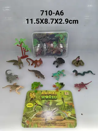 Набор фигурок насекомых и животных, 12 шт.